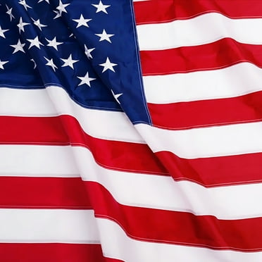 Anley 3x5 foot American Flags 210D Nylon - US Flags Embroidered Stars and Sewn Stripes - USA Flags Banner