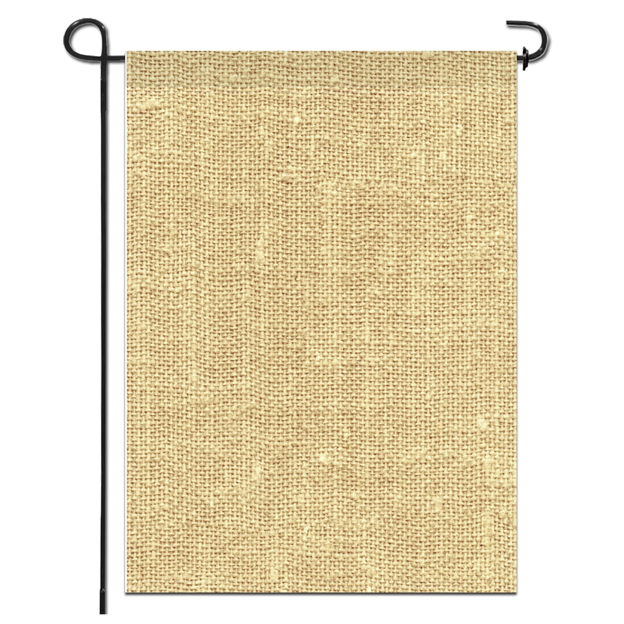 Natural Burlap DIY Customizable Garden Flag 18 x 12.5 Inch