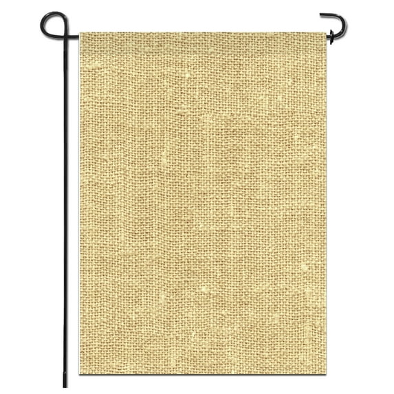 Anley Blank Burlap Garden Flag - DIY Personalized Craft Banner Vinly - 18 in x 12.5 in