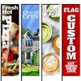 Anley Custom Rectangle Feather Flag 2 X 6 Ft Single Sided - Print Your ...