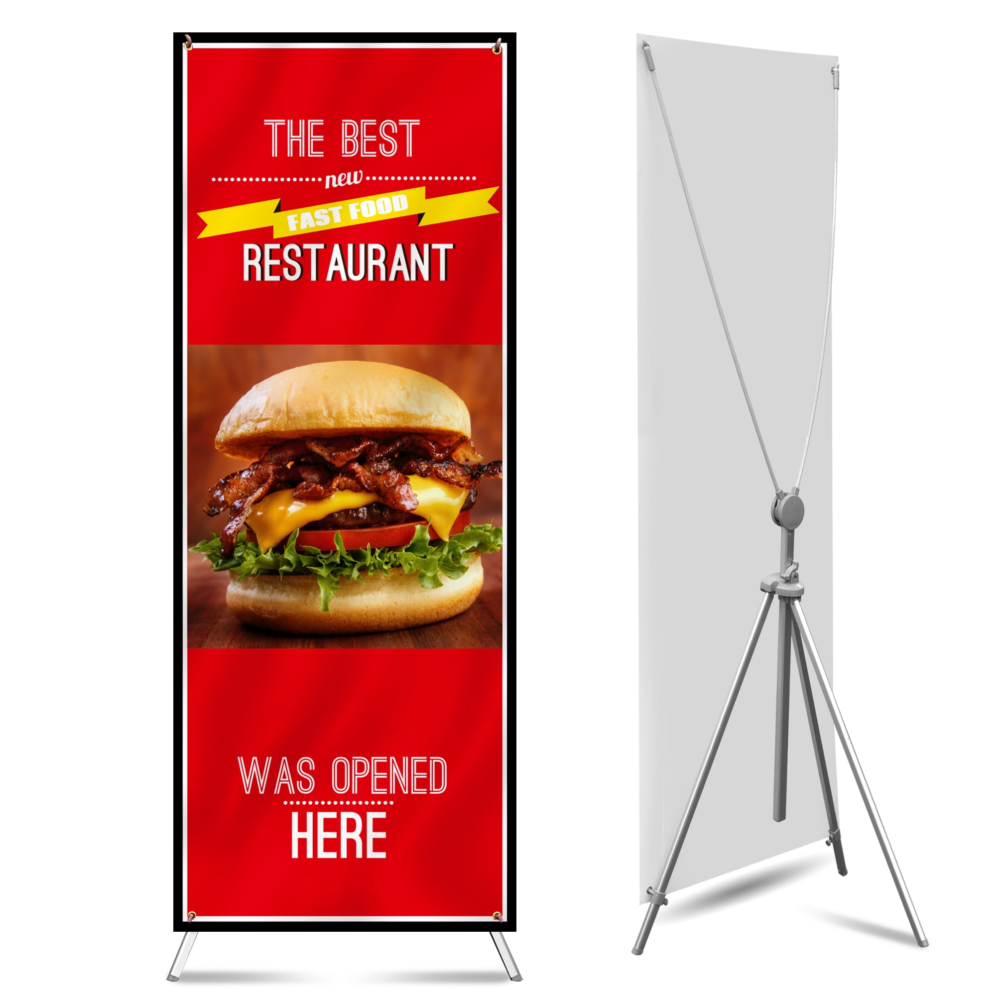 Anley Custom X Stand Banner Portable Personalized X Frame Banner 35