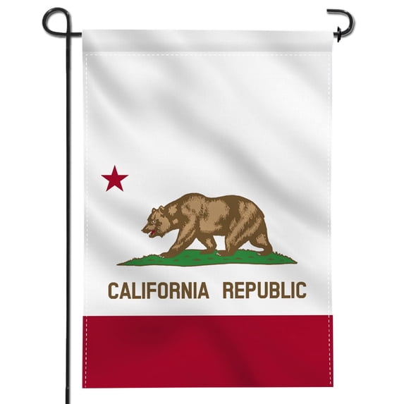 Anley Double Sided California State Decorative Garden Flags - Calif. CA Flags - 18 x 12.5 Inch