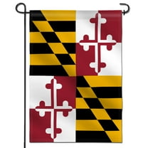 Anley Double Sided Maryland State MD Decorative Garden Flags Maryland Flag Protocol Proper Display for Home Decor Yard Flags - 18 x 12.5 Inch