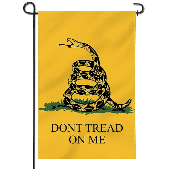 Anley Double Sided Premium Garden Flag, Dont Tread On Me Patriotic Garden Flags for Home Decor Yard Flags - 18 x 12.5 Inch