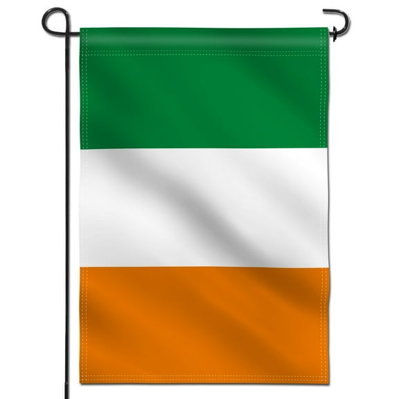 Anley Double Sided Premium Garden Flag, Ireland IE Decorative Garden Flags Irish Flag for Home Decor - Weather Proof & Double Stitched Yard Flags - 18 x 12.5 Inch