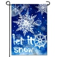thumbnail image 1 of Anley Double Sided Winter Snowflake Garden Flag, Let It Snow Decorative Garden Flags - 18 x 12.5 Inch, 1 of 7