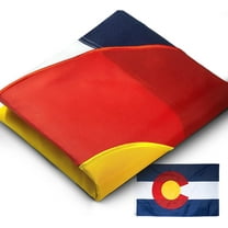 Anley EverStrong Series Colorado State Flag 3x5 Foot - Embroidery and Heavy Duty Canvas Header - Colorado CO Banner Flags