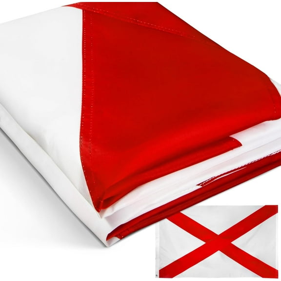 Anley EverStrong Series Embroidered Alabama State Flag 3x5 Ft - Alabama AL Flag