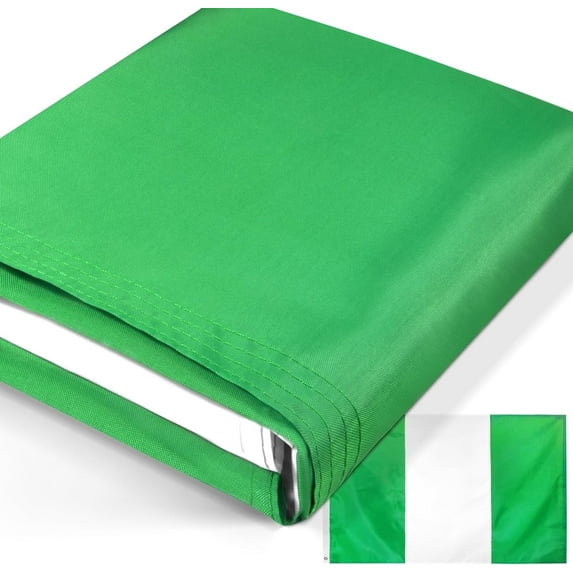 Anley EverStrong Series Nigeria Flag 3x5 Ft Heavy Duty 210D Polyester - Embroidered and Sewn Stripes - Nigerian National Flag