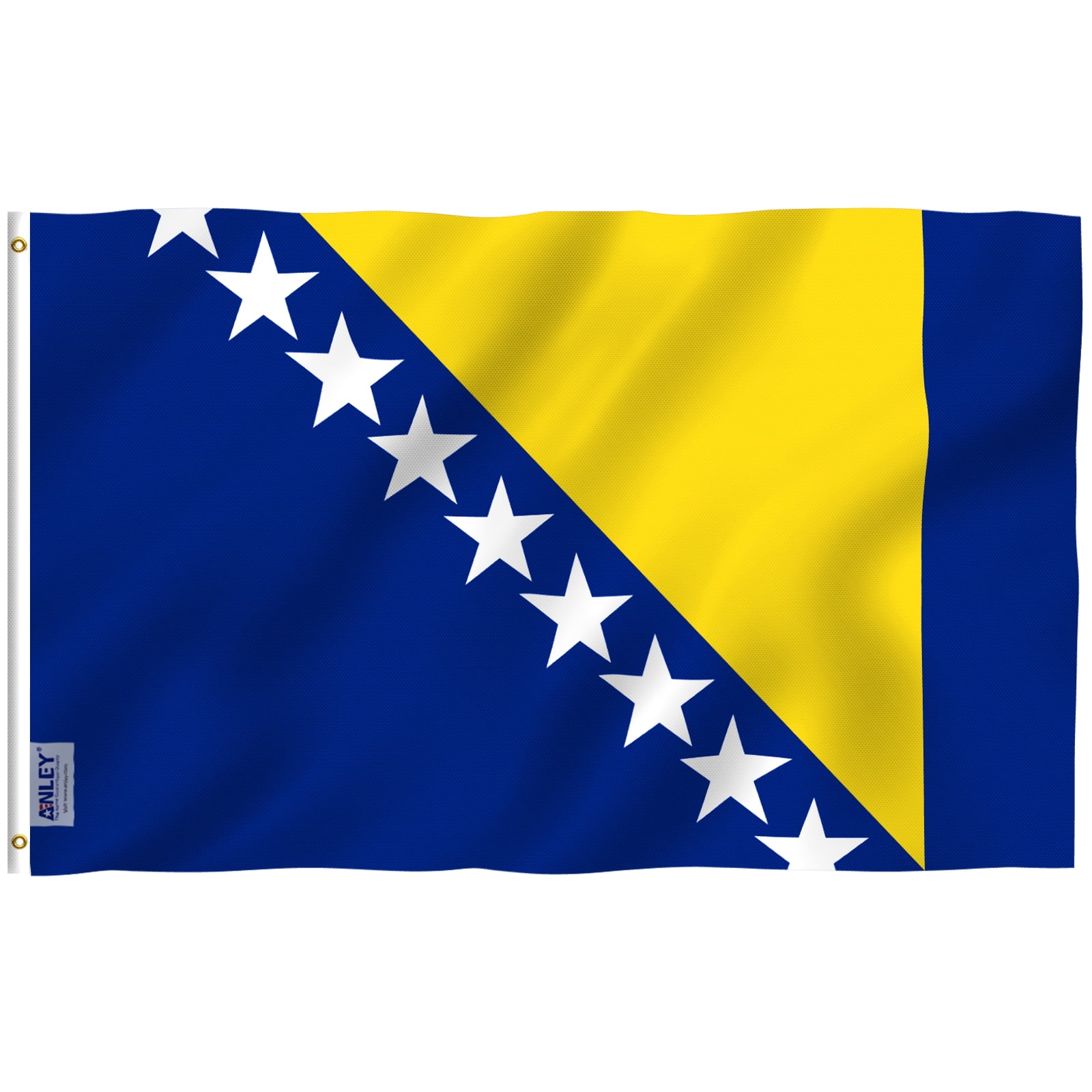 Anley Fly Breeze 3x5 Feet Bosnia and Herzegovina Flag Polyester with Brass Grommets