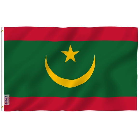 Anley Fly Breeze 3x5 Feet Mauritania Flag - Mauritanian Flags