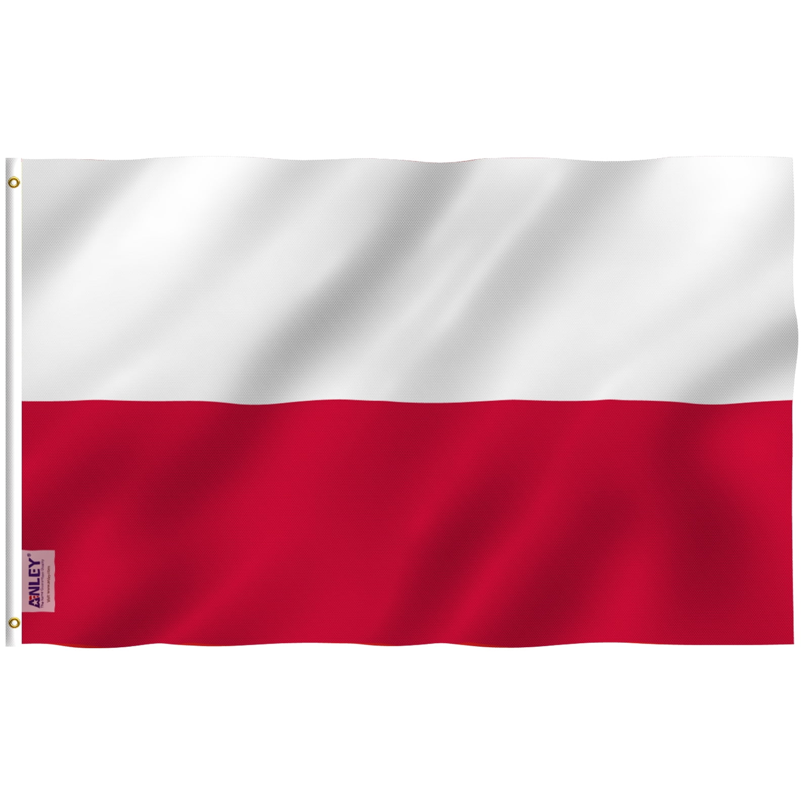 Poland Flag 3x5 Feet Polyester with Brass Grommets