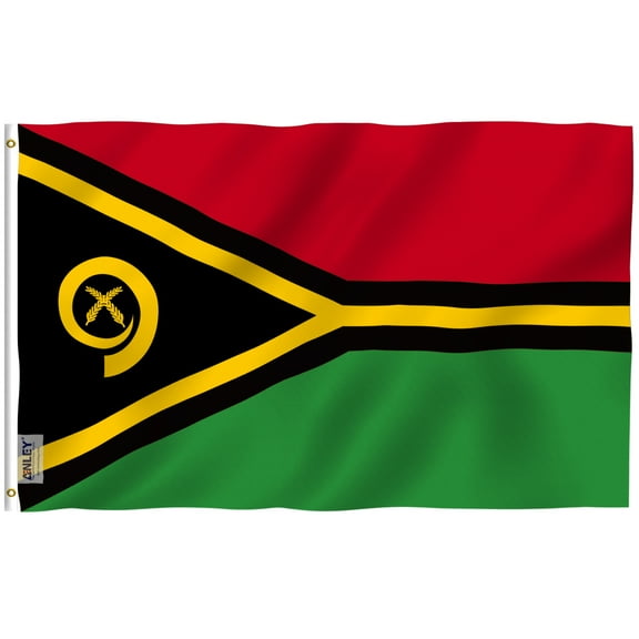 Anley Fly Breeze 3x5 Feet Vanuatu Flag - The Republic of Vanuatu Flags Polyester