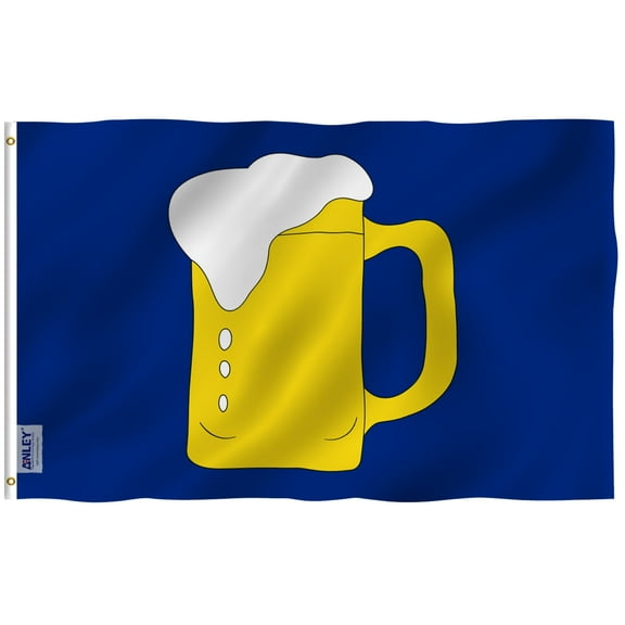 Anley Fly Breeze 3x5 Foot Beer Mug Flag - Beer Mug BM Advertising or Service Businesses Flags