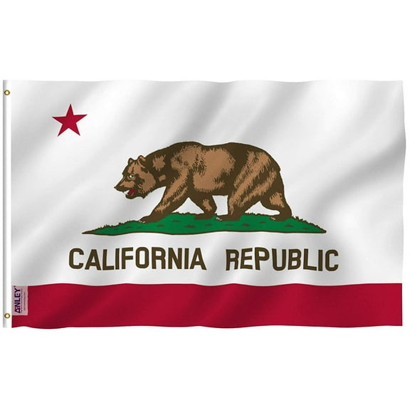 Anley Fly Breeze 3x5 Foot California State Flag - Calif. CA Flags Polyester with Brass Grommets