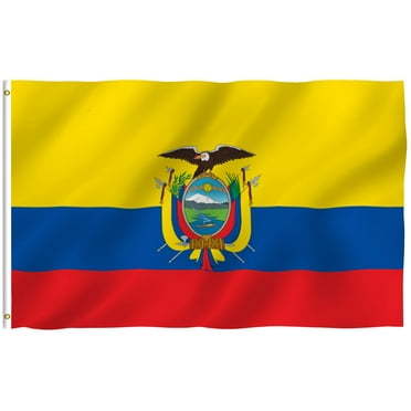 Anley Fly Breeze 3x5 Foot Ecuador Flag - Ecuadoran National Flags Polyester with Brass Grommets