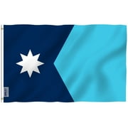 Anley Fly Breeze 3x5 Foot New Minnesota State Flag - Minnesota MN Flags Polyester