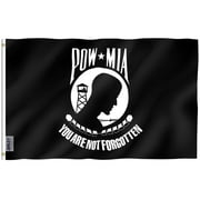 Anley Fly Breeze 3x5 Foot POW MIA Flag - You are Not Forgotten Prisoner of War Banner