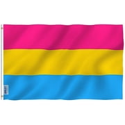 Anley Fly Breeze 3x5 Foot Pansexual Pride Flag - Omnisexual LGBT Flags Polyester with Brass Grommets