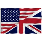 Anley Fly Breeze 3x5 Ft America Britain Friendship Flag - Friendship Forever US UK Flag