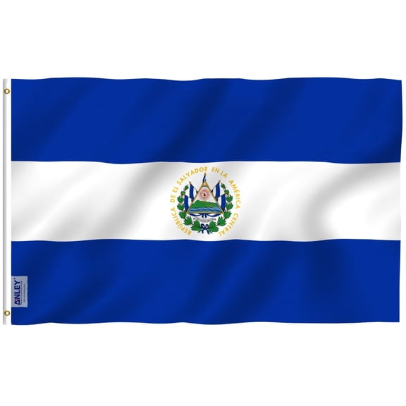 Anley Fly Breeze 3x5 Ft El Salvador Flag - Salvadoran National Flags Polyester