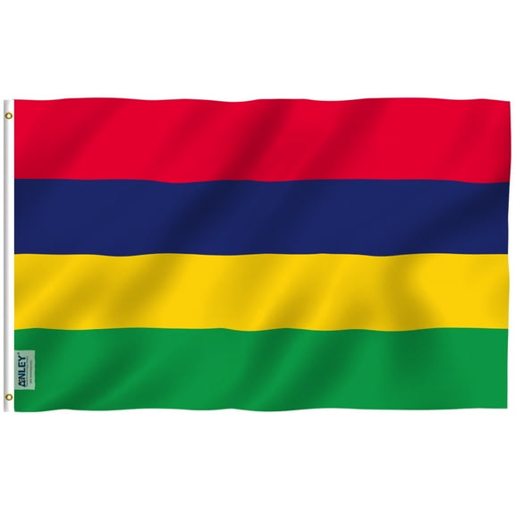 Anley Fly Breeze 3x5 Ft Mauritius flag - Mauritian Flags Polyester with Brass Grommets