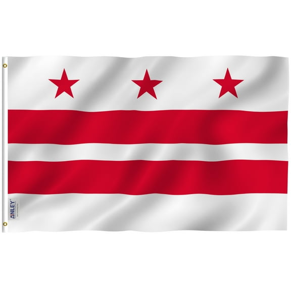 Anley Fly Breeze 3x5 ft Washington DC Flag Polyester