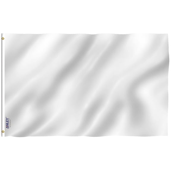 Anley Fly Breeze 4x6 Foot Solid White Flag - Plain White Flags