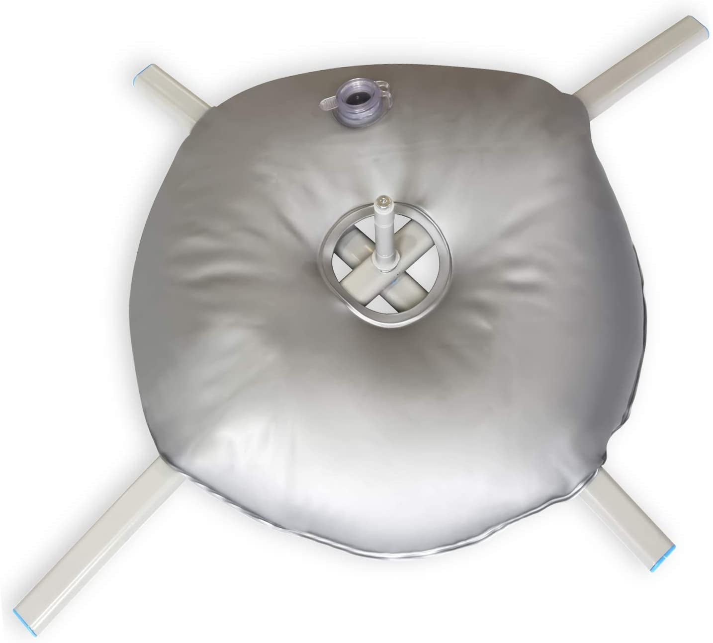 Foldable Stainless Steel Ground Base with Silver Water Bag for Outdoor Flags