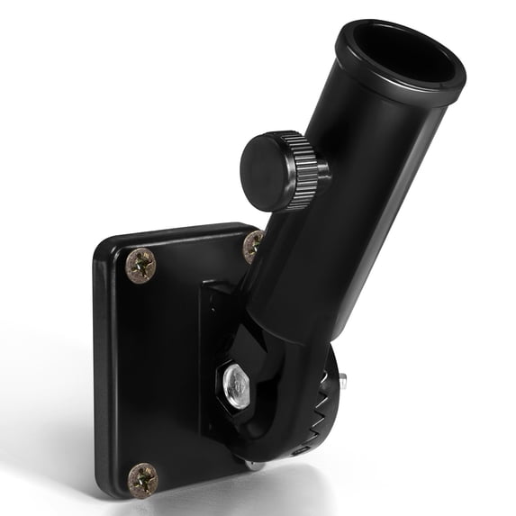 Anley Multi-Position Flag Pole Mounting Bracket Aluminum - 1" Diameter (Black)