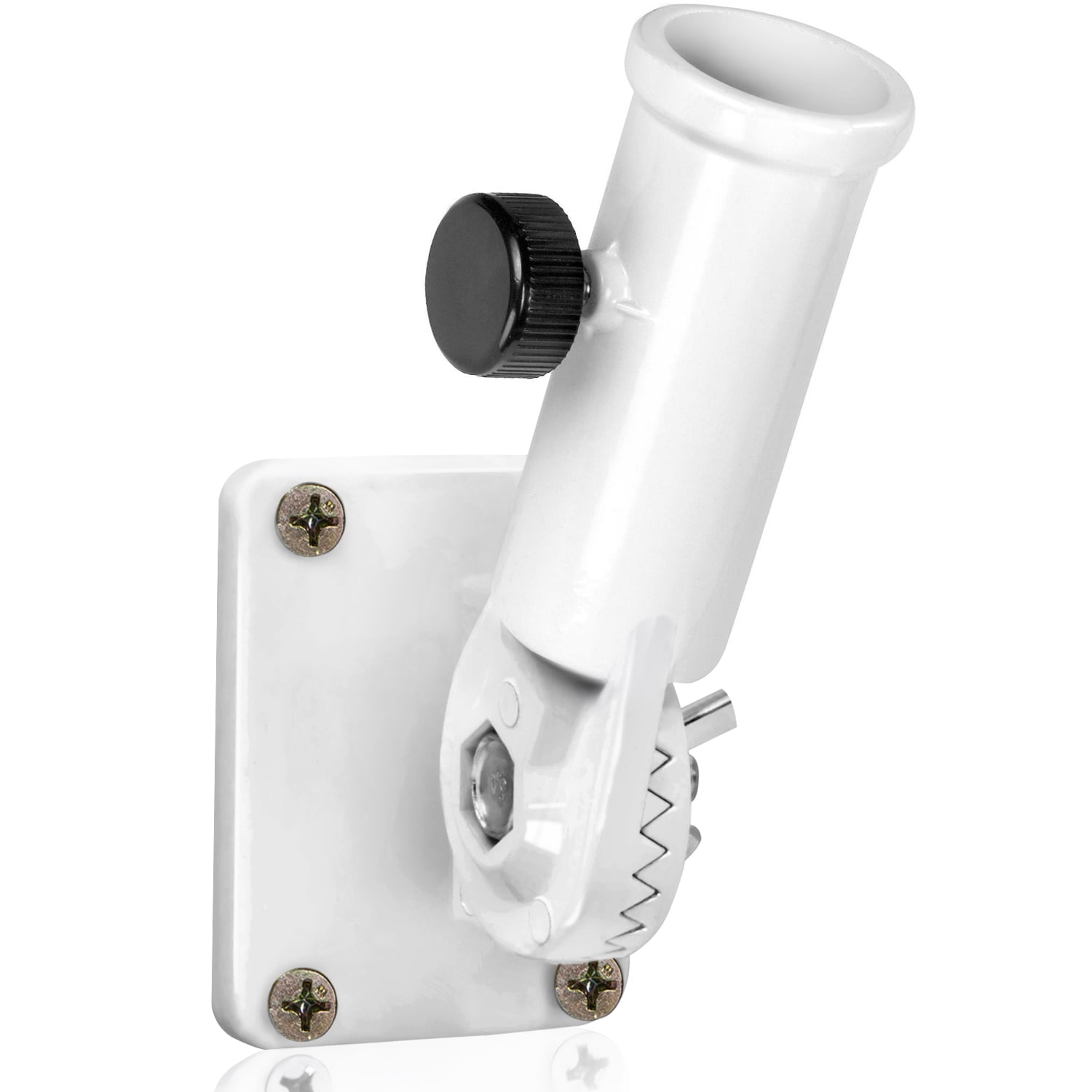 White Cast Iron Multi-Direction Flag Pole Holder