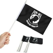 Anley Pow Mia Mini Flag (1 Dozen) - Handheld Small Miniature You Are Not Forgotten Flags 5x8 Inch