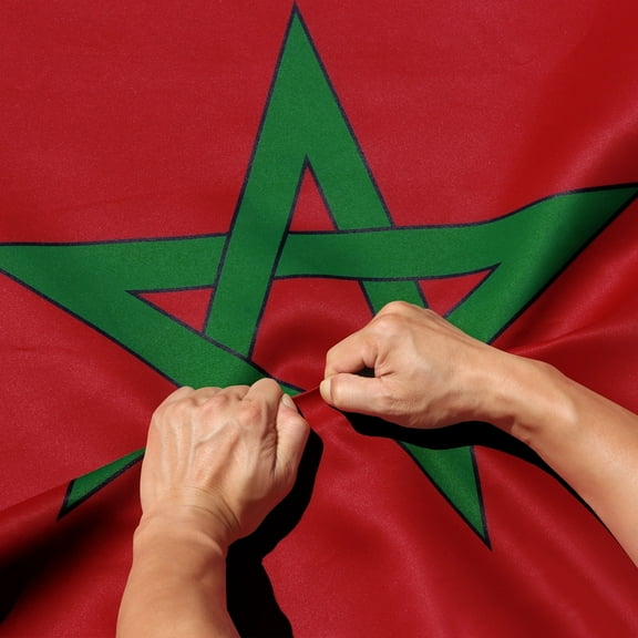 Anley Rip-Proof Double Sided 3-Ply Morocco Flag 3x5 Foot - Moroccan National Flags