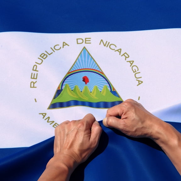 Anley Rip-Proof Double Sided 3-Ply Nicaragua Flag 3x5 Foot - Nicaraguan National Flags