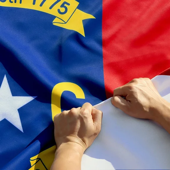 Anley Rip-Proof Double Sided 3-Ply North Carolina State Flag 3x5 Ft - NC Flags 300D Polyester