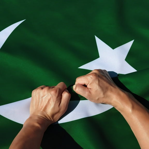 Anley Rip-Proof Double Sided 3-Ply Pakistan Flag 3x5 Foot - Republic of Pakistan Flags 3 X 5 Ft