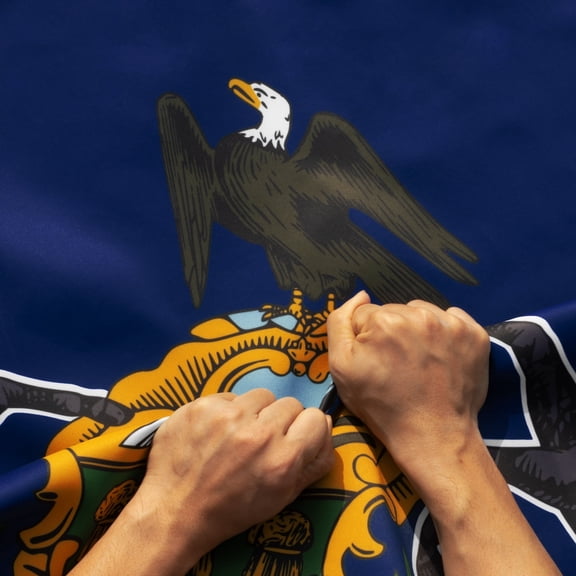 Anley Rip-Proof Double Sided 3-Ply Pennsylvania State Flag 3x5 Foot - Pennsylvania PA Flags 300D Polyester