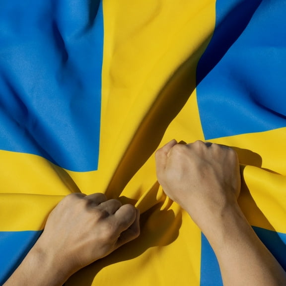 Anley Rip-Proof Double Sided 3-Ply Sweden Flag 3x5 Foot Swedish National Flags