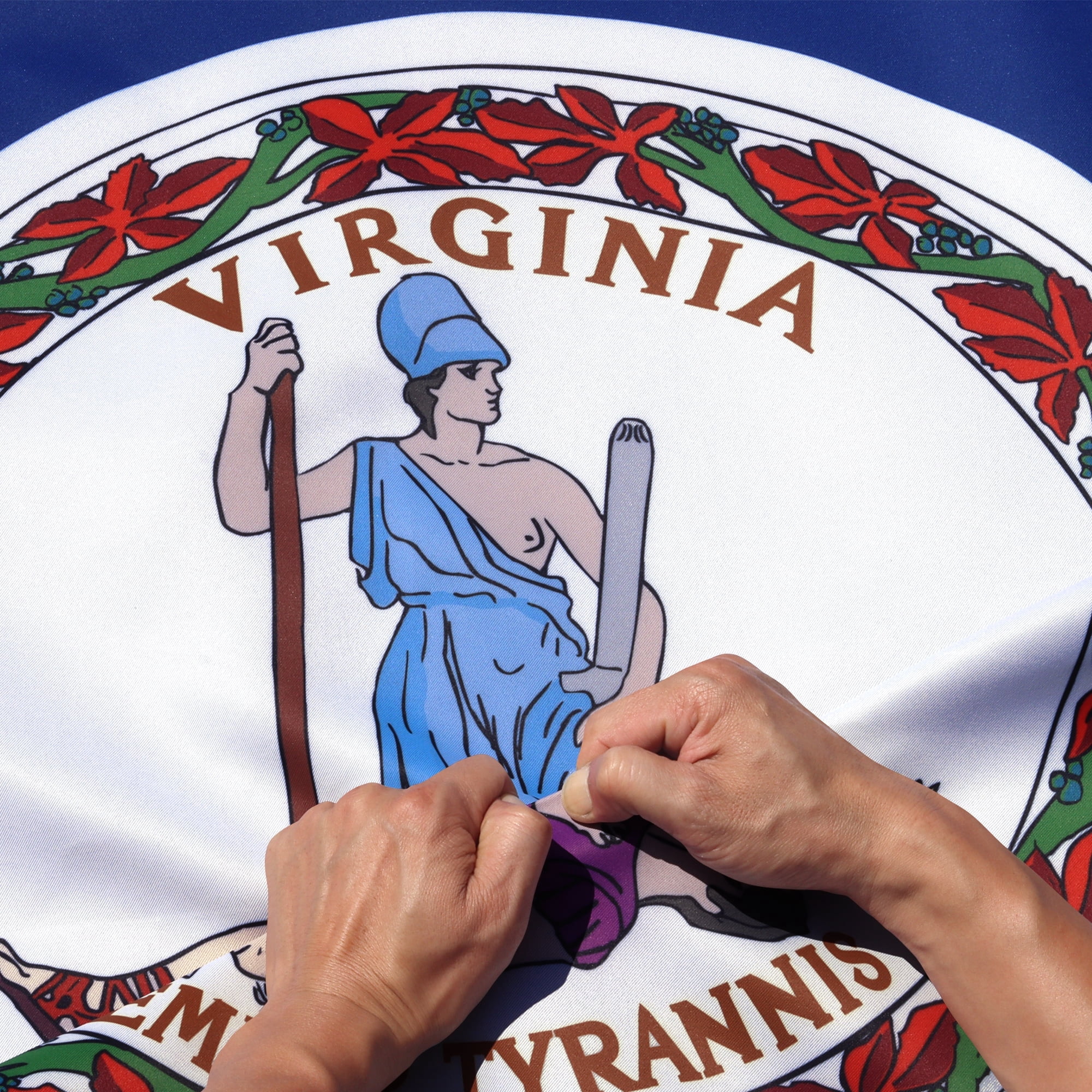 Anley Rip-Proof Double Sided 3-Ply Virginia State Flag 3x5 Foot ...