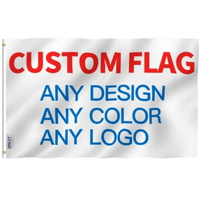 Anley Rip-Proof Double Sided Custom Flag 2x3 Ft For Outdoors - Customized Flags Banners