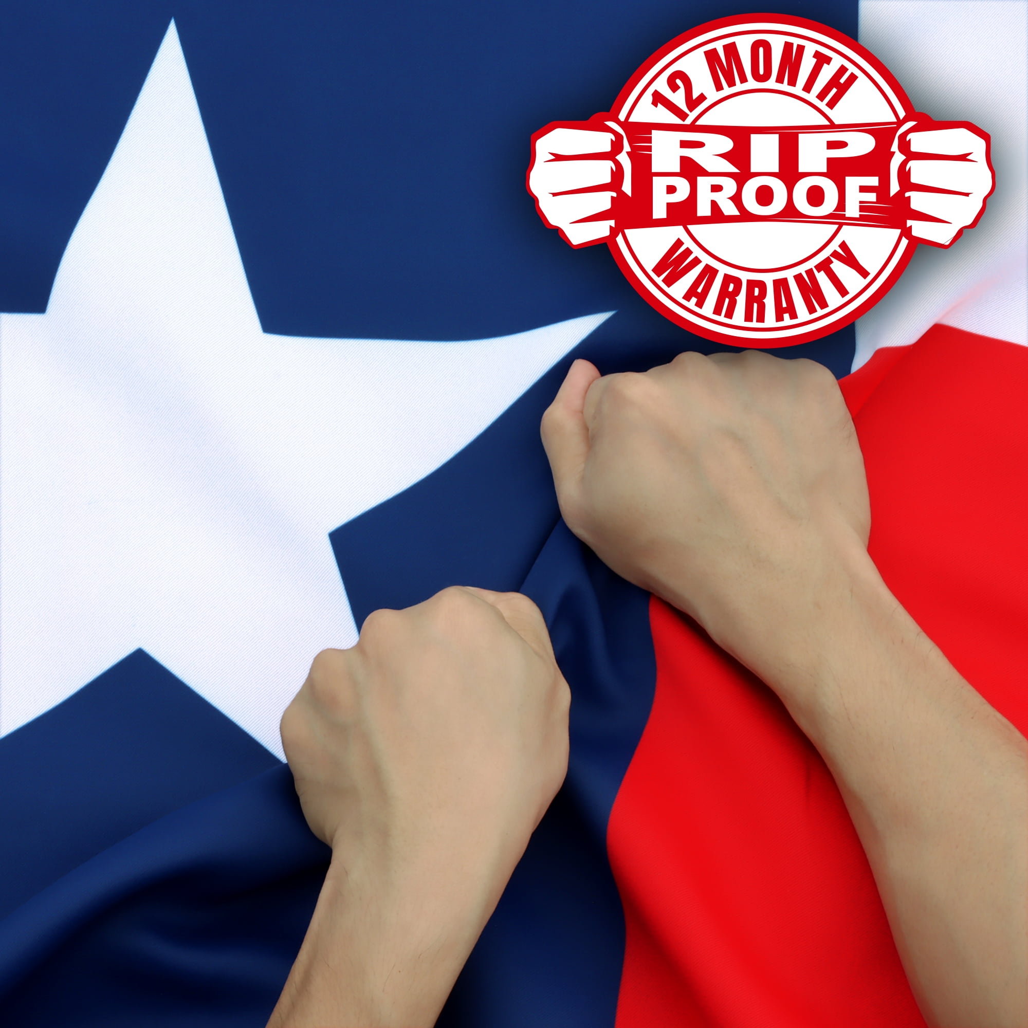 Rip-Proof Double Sided 3-Ply Texas State Flag 3x5 ft