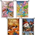 thumbnail image 1 of Anley Seasonal Garden Flags Set 4 Seasons Series Spring Summer Autumn Winter Garden Flags Double Sided 18 x 12.5 Inch, 1 of 7