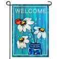 thumbnail image 1 of Anley Double Sided Premium Daisy Jar and Ladybug Garden Flag - Spring Garden Flag 18 x 12.5 Inch, 1 of 7