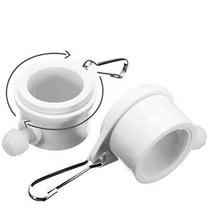 Anley Tangle Free Flag Pole Mounting Ring Clip - Rotating Flapole Mounting Rings with Metal Clips - 1" Diameter (2 Pieces)