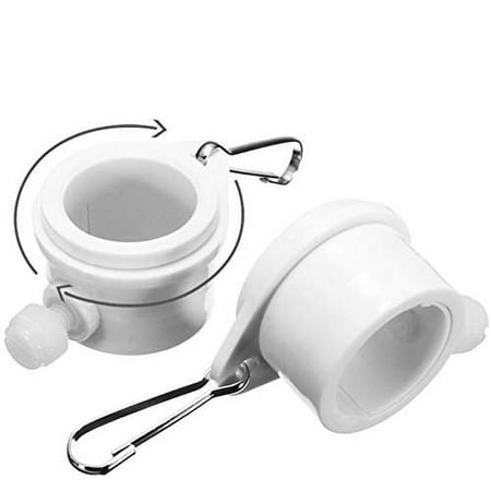 ANLEY Tangle Free Flag Pole Mounting Ring Clip - Rotating Flapole Mounting Rings With Metal Clips - 1" Diameter (2 Pieces)