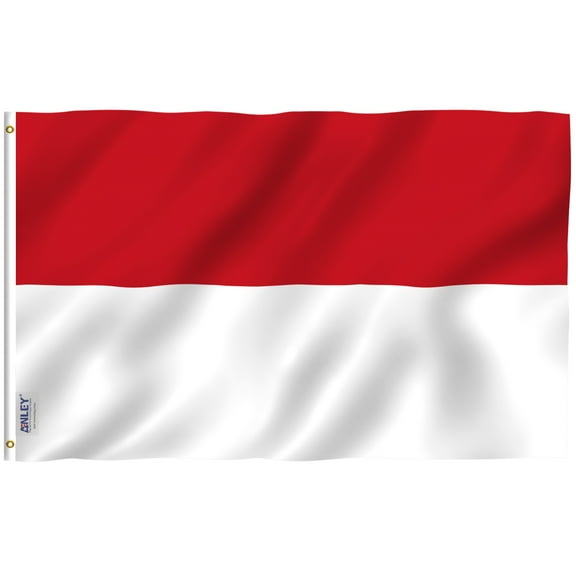 Anley3' x 5' Monaco Flag - Principality of Monaco Flags Polyester