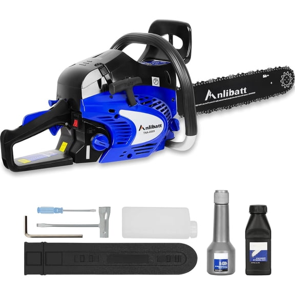 Anlibatt Gas Chainsaw with 22 in Bar 56cc 3.1HP Gas Powered 2-Cycle Cordless Chain Saw Automatic Chain Oiler for Farm Garden Cutting Wood