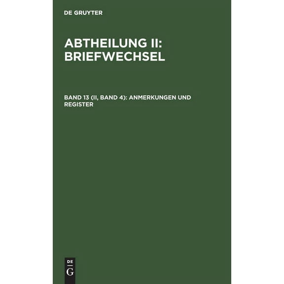 Anmerkungen Und Register (Hardcover)