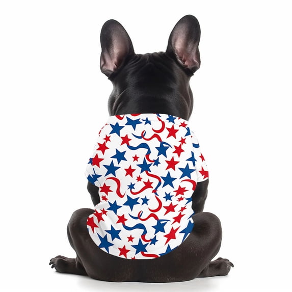 Anmrize 4th of July Dog Shirt, Patriotic Pet T-Shirt, 4th of July Dog Shirt American Flag Costume, Patriotic Pet Clothes Independence Day Dog Outfit Summer Vest for Small Medium Large Dogs, A36