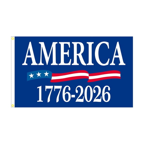 Anmrize American Flag, 250 Anniversary Flag America 1776-2026 American Map 250th Anniversary Patriotic Stars Yard Signs Party Supplies Hanging Decor for Room House Welcome Photo Backdrop, 3x5FT C